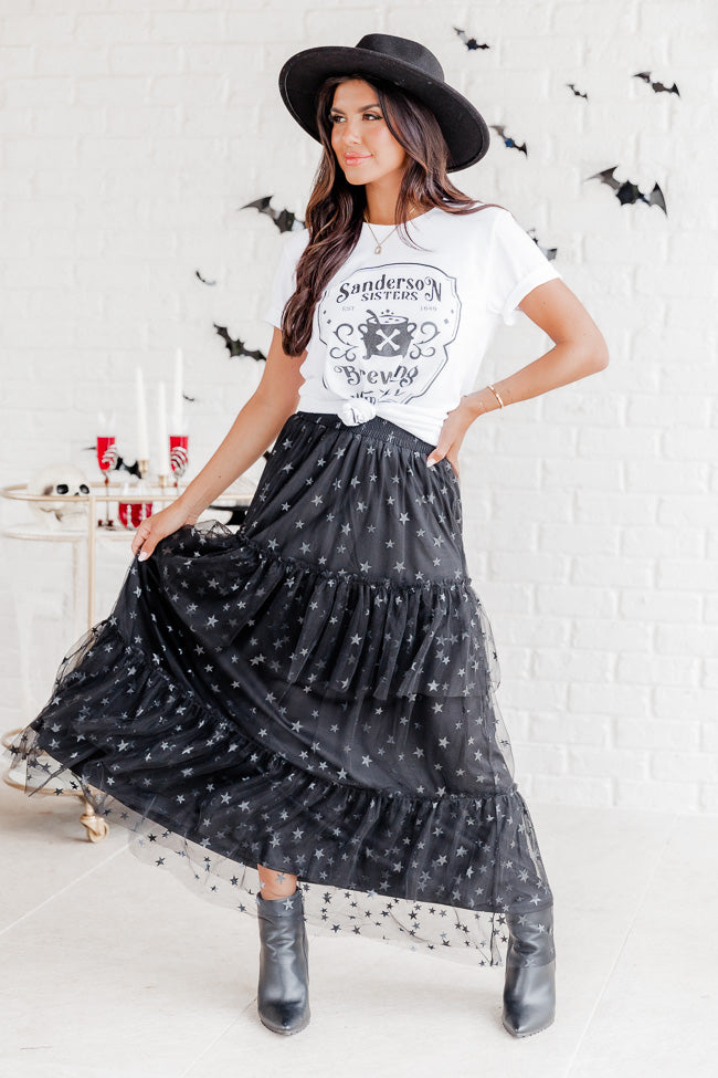 Flowy skirt with stars best sale