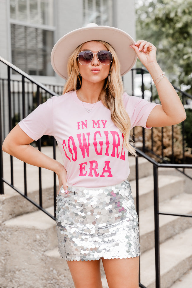 In My Cowgirl Era Pink Graphic Tee