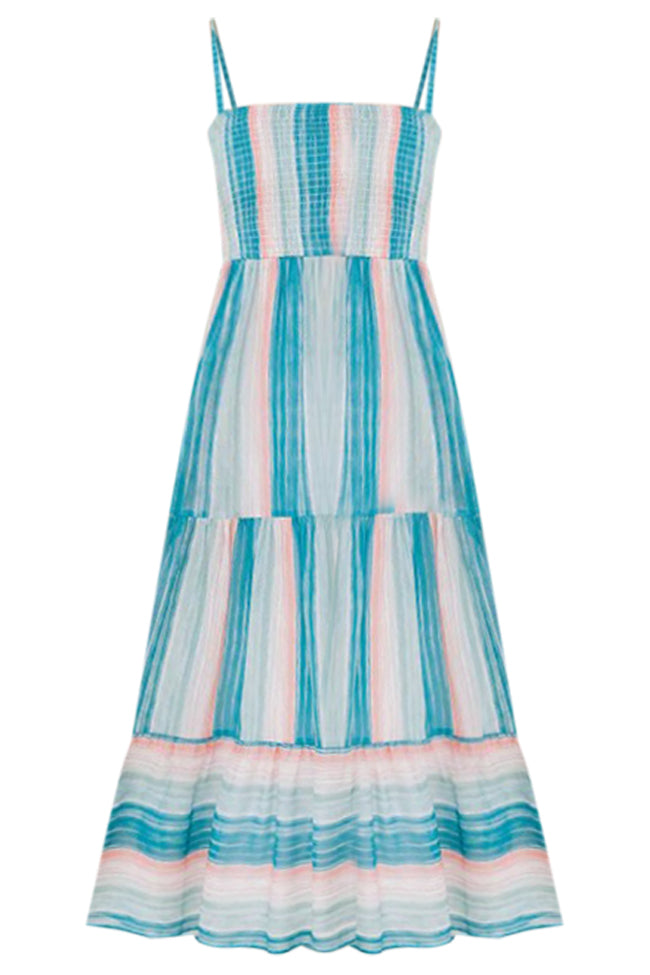 Bayside Blue Striped Maxi Dress FINAL SALE