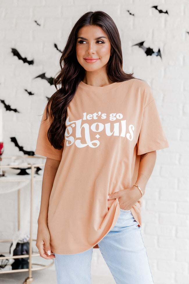 Let's Go Girls Hot Pink Oversized Graphic Tee, M - Women's - Pink Lily Boutique