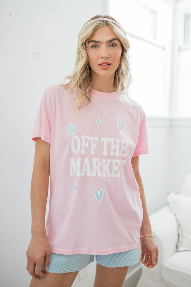 Off The Market Light Pink Oversized Graphic Tee