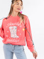 Howdy Holidays Gumdrop Red Graphic Sweatshirt DOORBUSTER