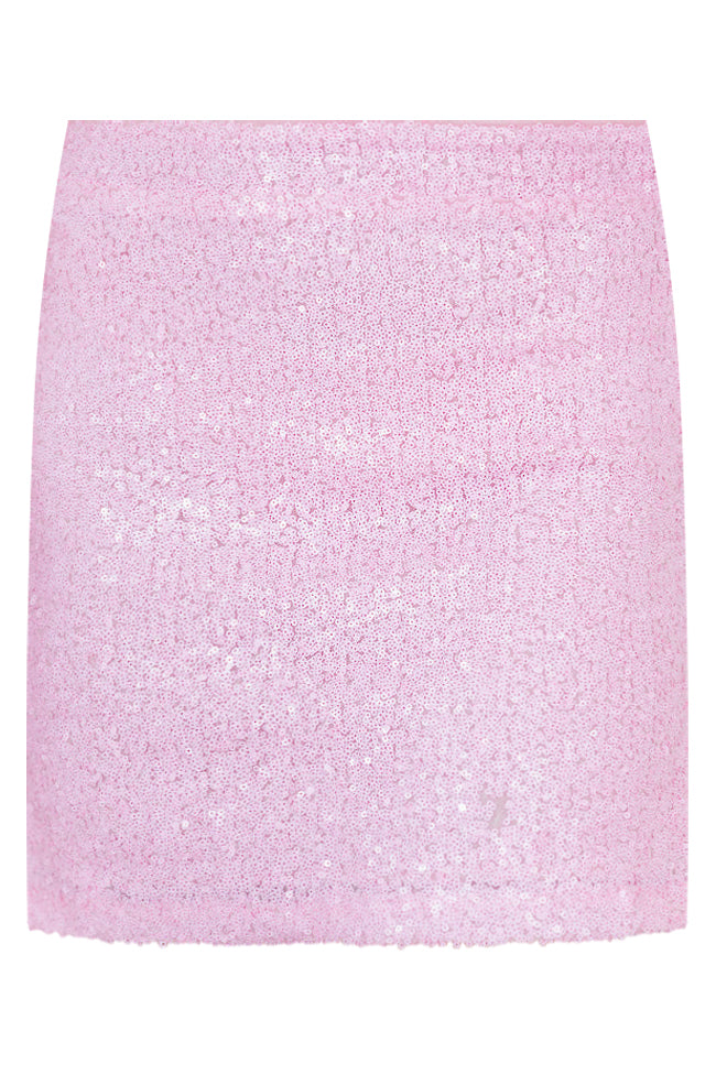 Can't Help Loving You Light Pink Sequin Skirt FINAL SALE