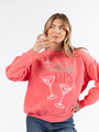 Merry Tipsy Gumdrop Red Graphic Sweatshirt