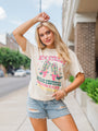 Music Festival Ivory Oversized Graphic Tee