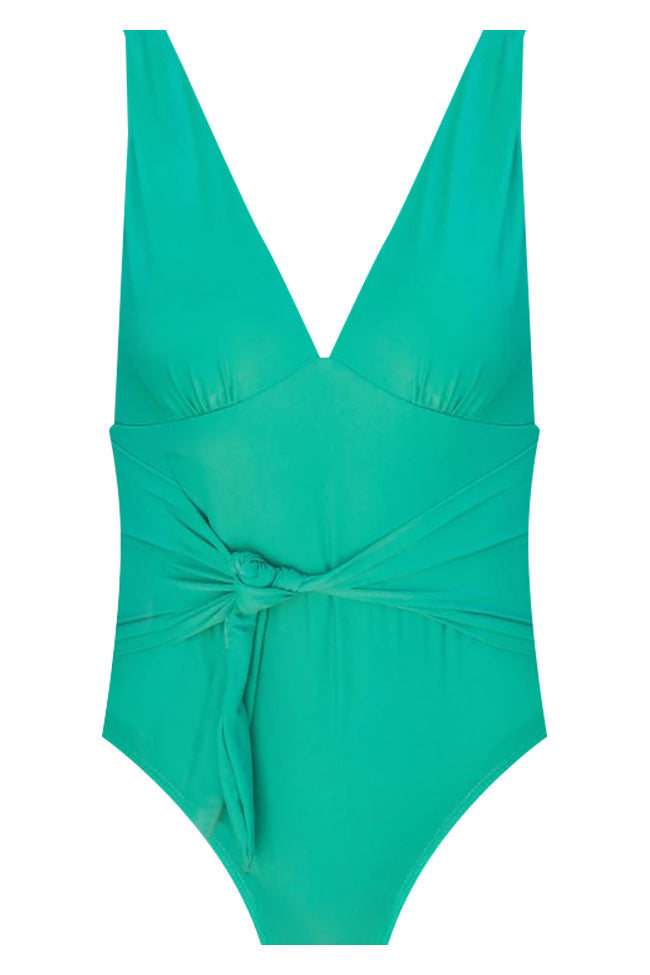 Day At The Pool Emerald Green One Piece Swimsuit FINAL SALE
