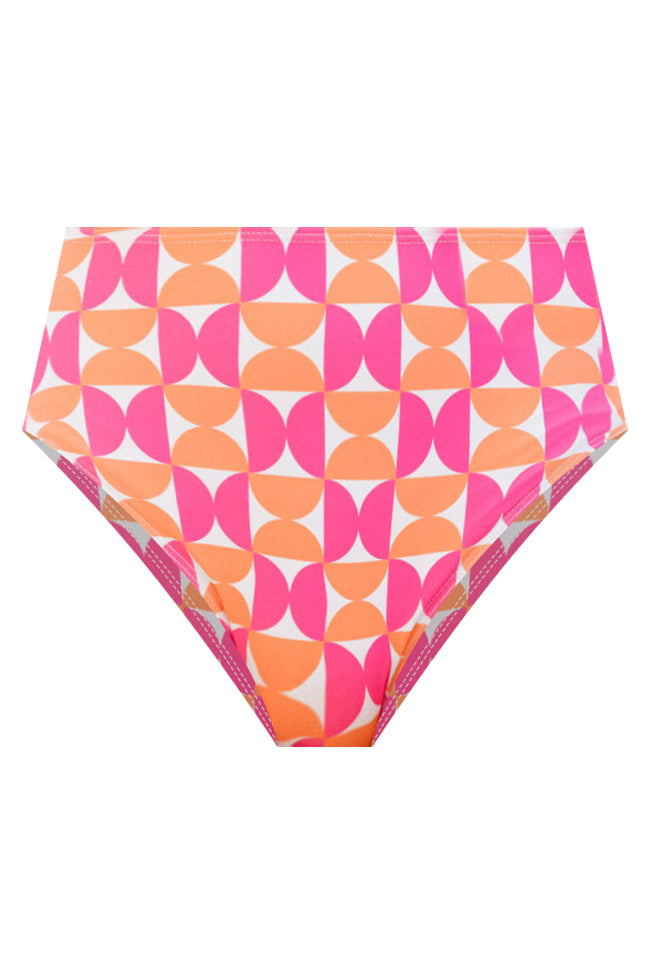 Diamond Girl in Geometric Glam Bikini Bottoms