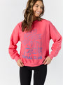 Iced Coffee Light Red Graphic Sweatshirt