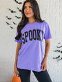 Spooky Block Violet Comfort Colors Graphic Tee