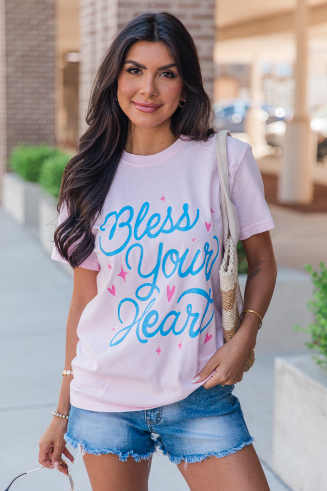 Bless Your Heart Blossom Comfort Color Graphic Tee
