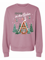 Cabin Fever Dusty Mauve Oversized Graphic Sweatshirt