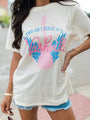 This Ain't Texas, It's Nashville Cream Oversized Graphic Tee