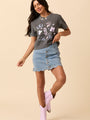 Let's Rodeo Icons Dark Grey Boxy Graphic Tee SALE