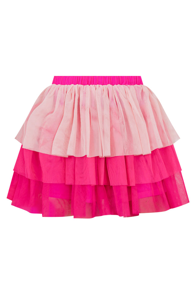 Hey Pretty Girl Pink Tiered Tulle Mini Skirt FINAL SALE