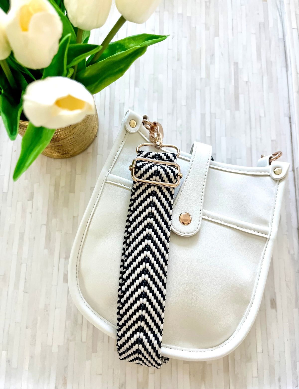Milly Kate Mini Crossbody Bag - White
