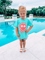 Girls Just Wanna Have Sun Chalky Mint Kids Comfort Colors Graphic Tee Tori x Pink Lily