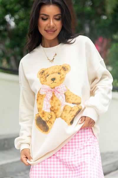 Clothing Mama Bear Plaid Pocketed Hooded Sweatshirt Build-A-Bear