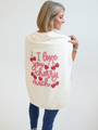 I Love You Cherry Much Cream Oversized Graphic Sweatshirt Kalee Rogers X Pink Lily