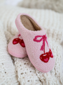 Cherry Bow Slippers Kalee Rogers X Pink Lily