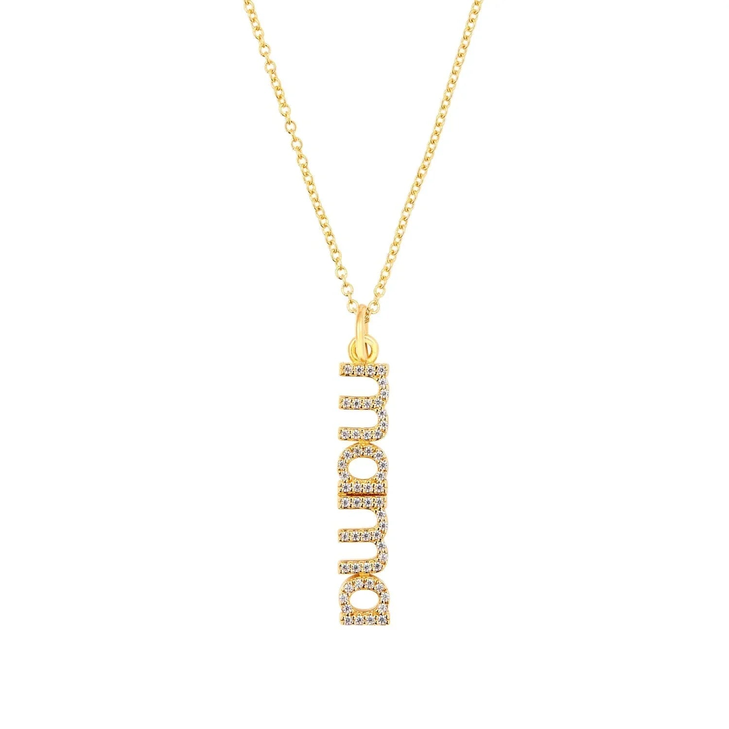 Pavé Vertical Mama Necklace