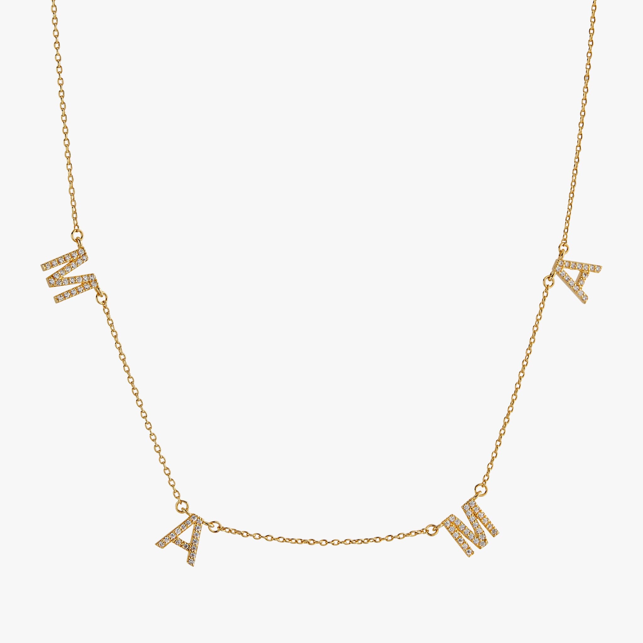 Pave Mama Necklace