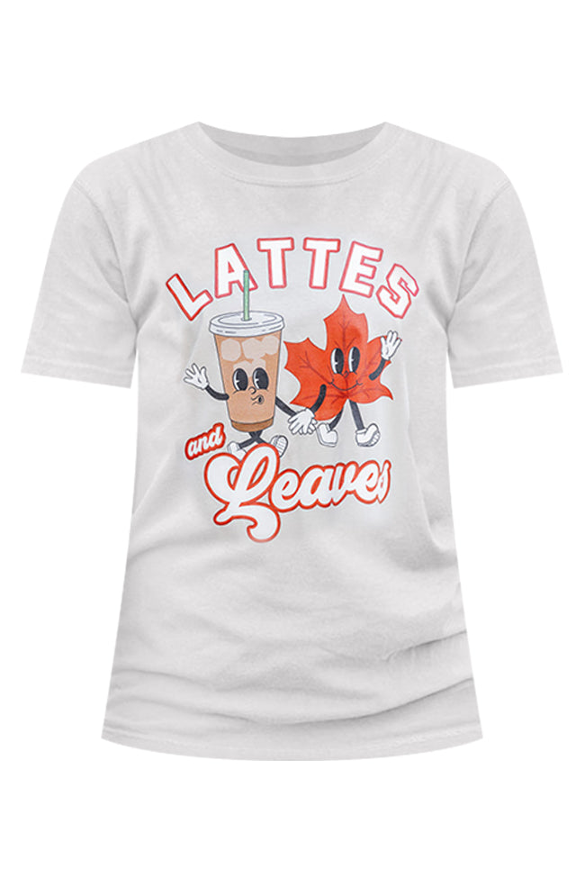 Leaves and Lattes Ivory Graphic Tee