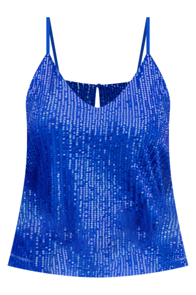 Blue sparkly 2024 crop top