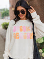 Spooky Season Cream Oversized Graphic Sweatshirt