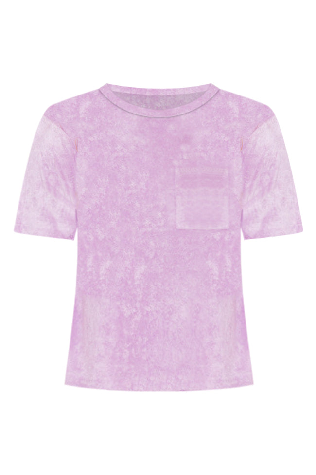 Need To Relax Lavender Terry Pocket Tee
