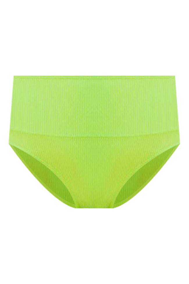 Needing Vitamin Sea Neon Lime Bikini Bottoms FINAL SALE