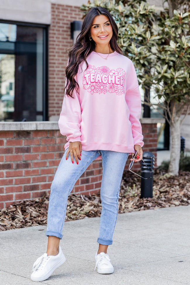 Hot pink best sale pink sweatshirt