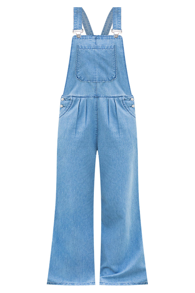 One More Minute Wide Leg Overalls FINAL SALE