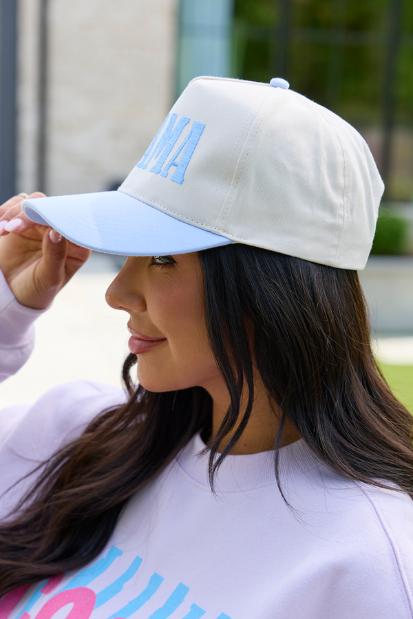 Mama Color:blue Mama Blue Trucker Hat