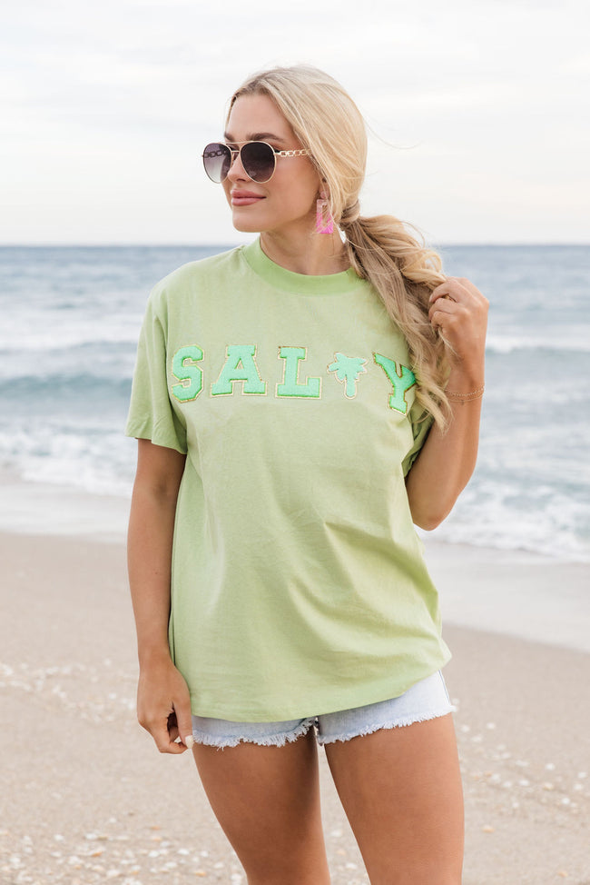 Salty Mint Oversized Graphic Tee