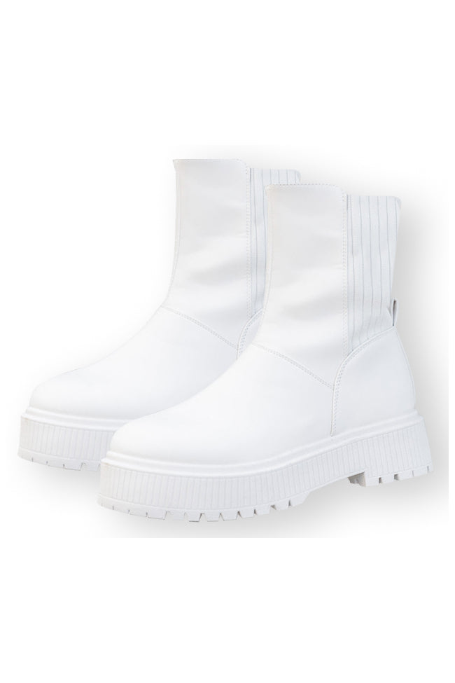 Sheila Off White Chunky Ankle Bootie FINAL SALE