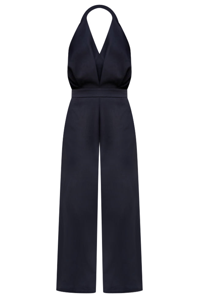 So Much To Say Black V-Neck Jumpsuit FINAL SALE