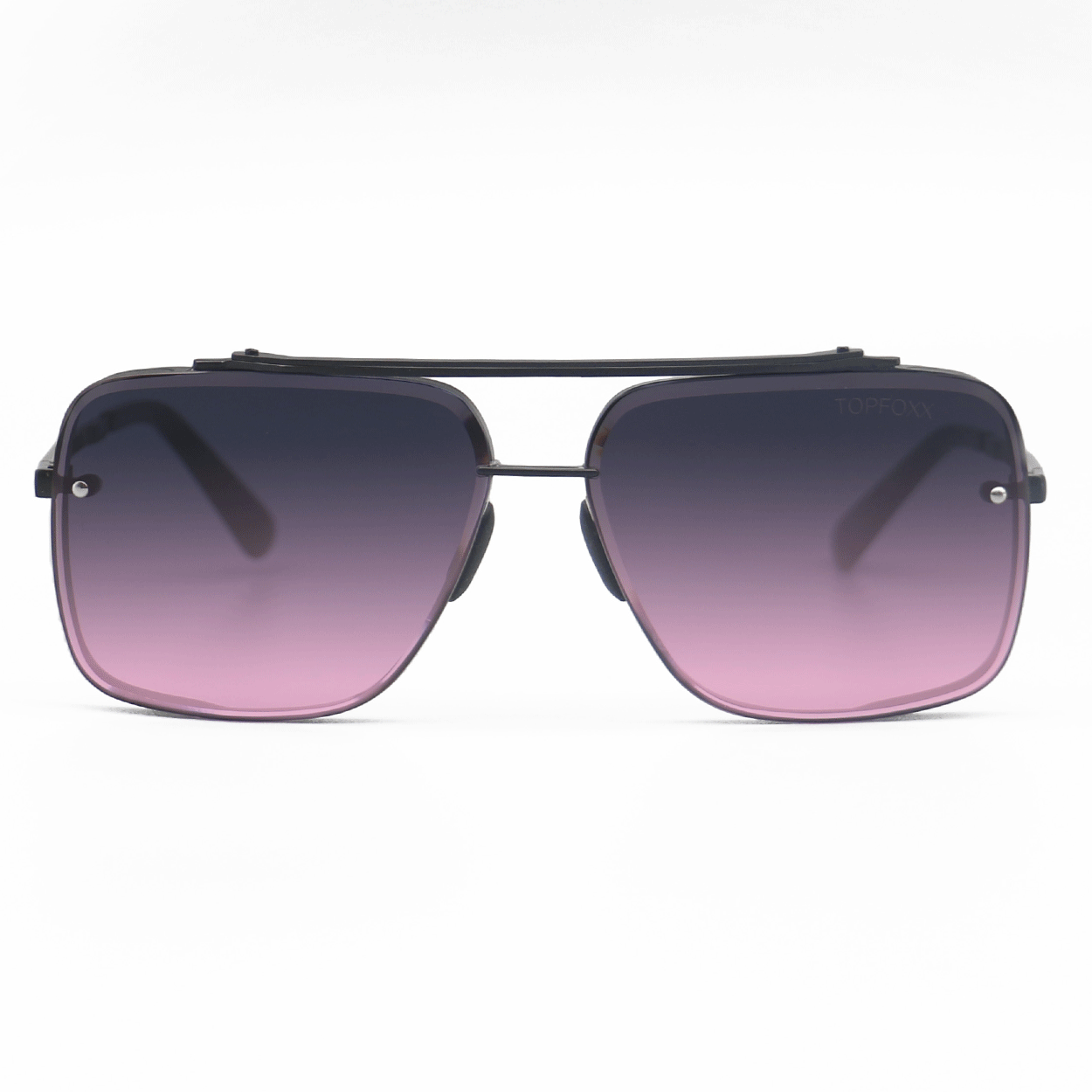 TopFoxx Bella Faded Purple and Pink - Tangle Free Aviator Sunglasses