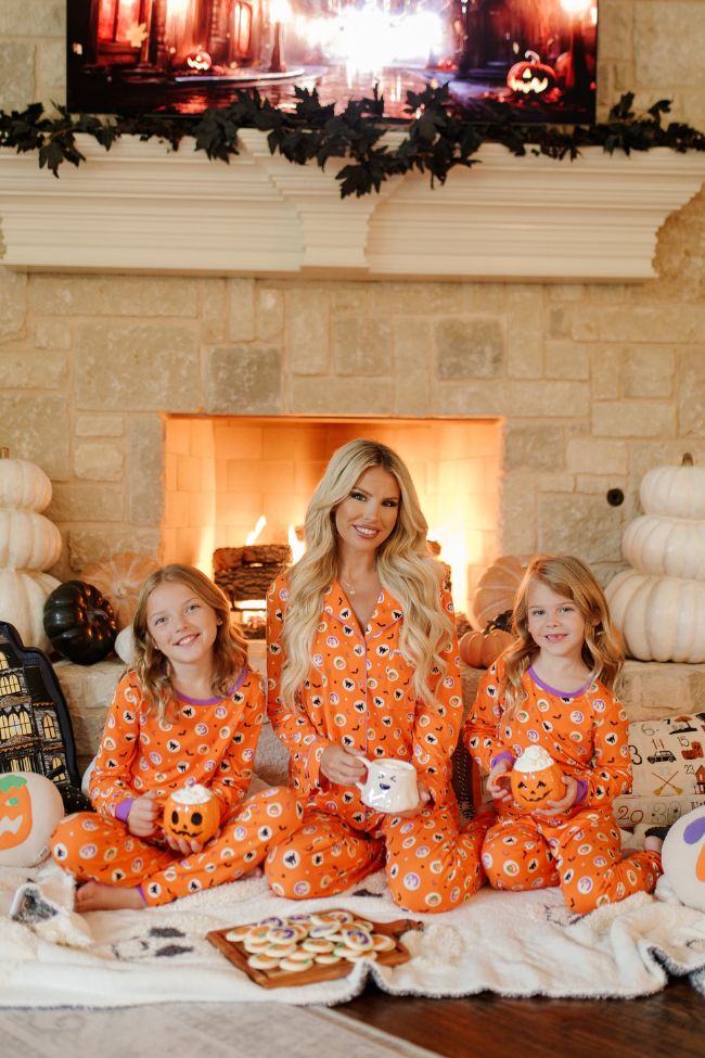 Kid's Creepy Cute Halloween Cookie Bamboo Pajama Set Macy Blackwell X Pink Lily