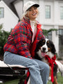 Puff It Up Red Plaid Puffer Jacket