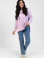 Everyday Feelings Lilac Chenille Waffle Knit Sweater DOORBUSTER