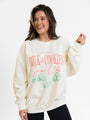 Milk and Cookies Cream Oversized Graphic Sweatshirt DOORBUSTER