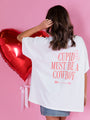 Cupid Must Be a Cowboy Hyfve Off White Oversized Graphic Tee