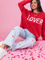 Lover Oversized Red Sweater