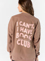 Book Club Mocha Oversized Graphic Sweatshirt