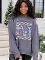 Baby Its Cold Outside Charcoal Corded Graphic Sweatshirt FINAL SALE