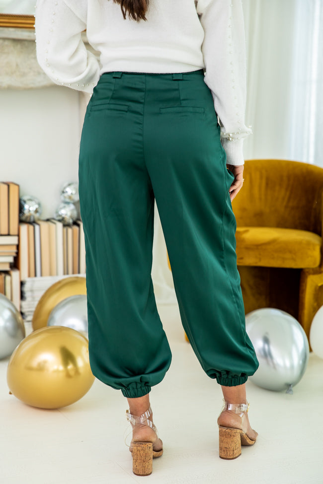 Hunter green hotsell wide leg pants