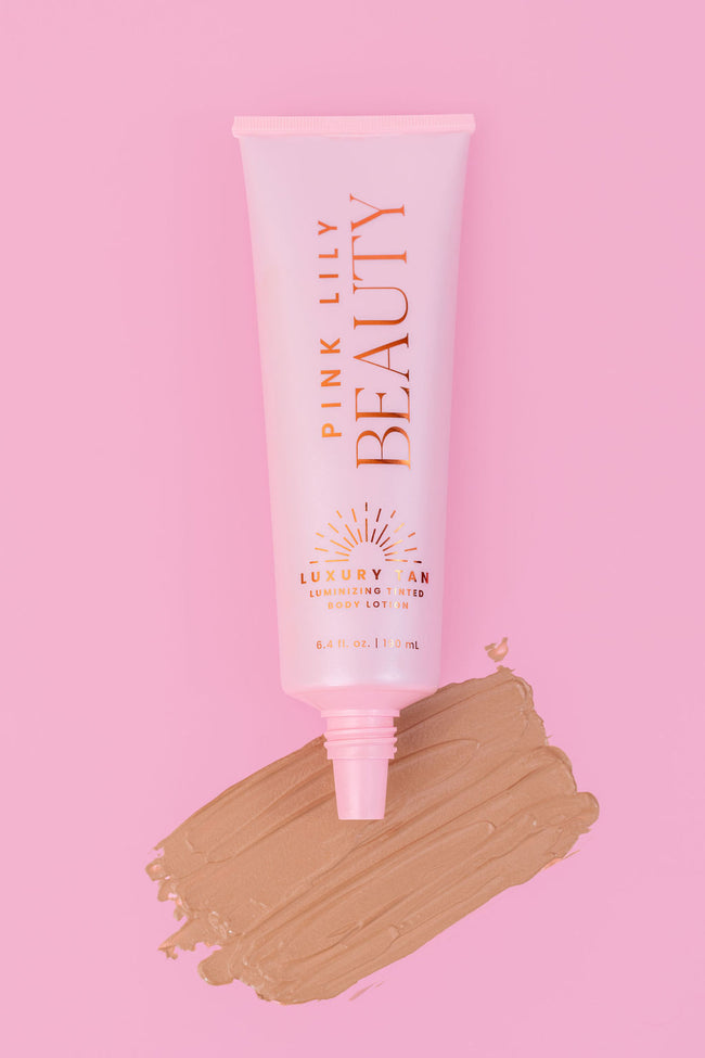 Pink Lily Luxury Tan Luminizing Body Lotion - Beachy Glow