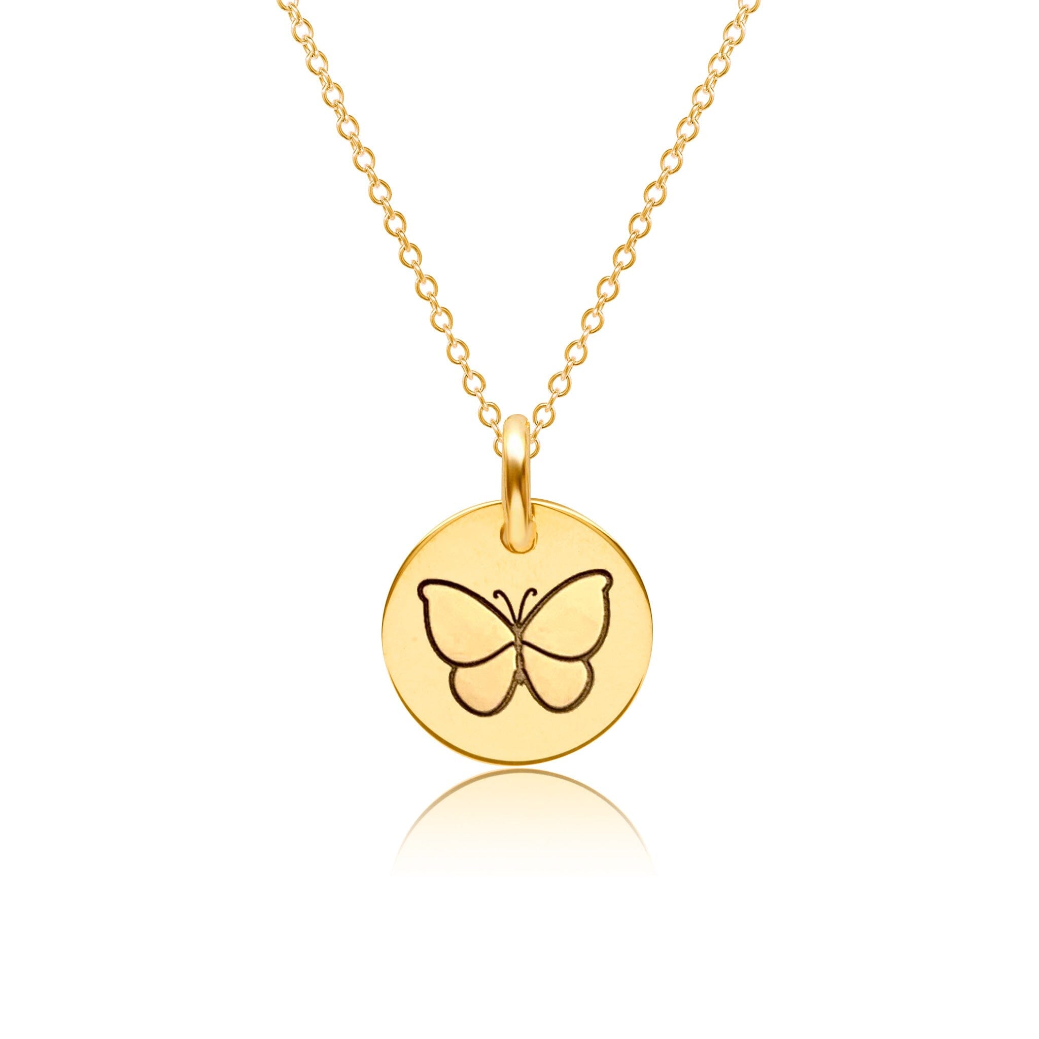 Mini Butterfly Charm Necklace