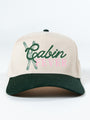 Cabin Fever Dark Green and Natural Trucker Hat