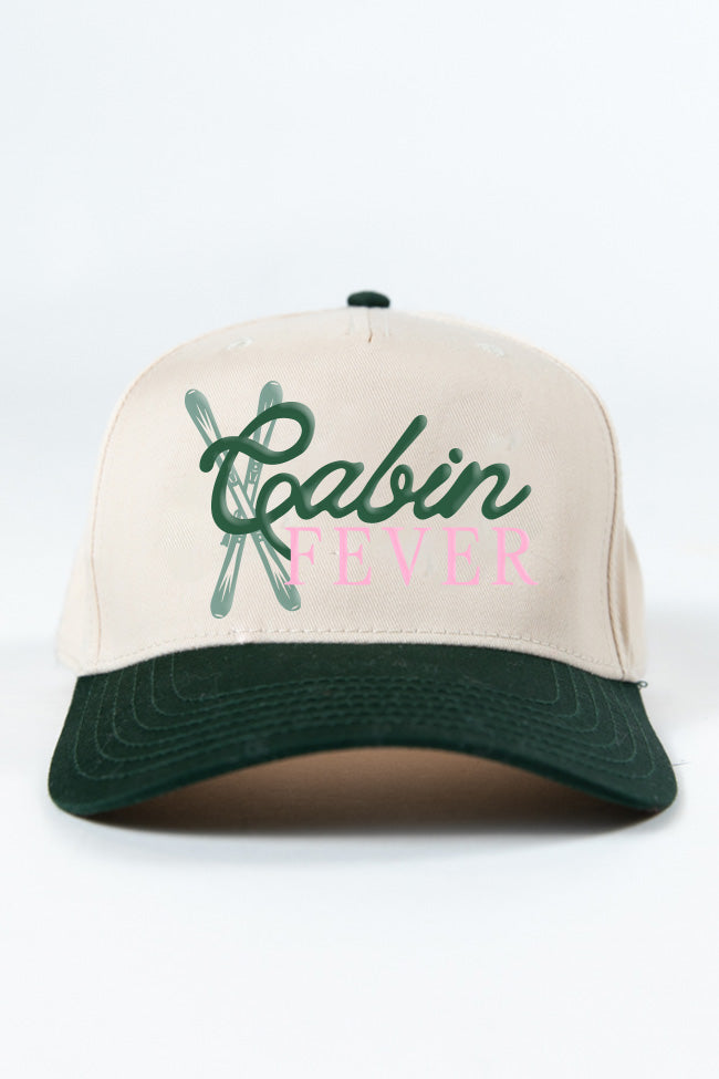 Cabin Fever Dark Green and Natural Trucker Hat